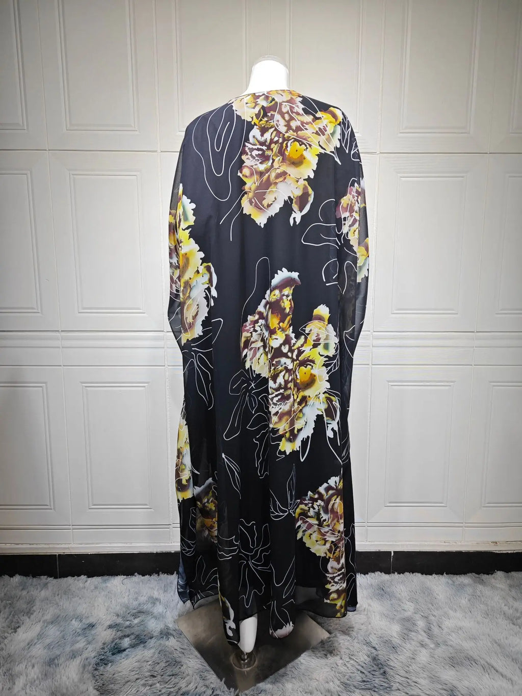 Muslim Dress for Women Chiffon Diamond Party Abaya Dresses Arab Long Robe Morocco Dubai Kaftan Vestidos Jalabiya Ramadan Eid